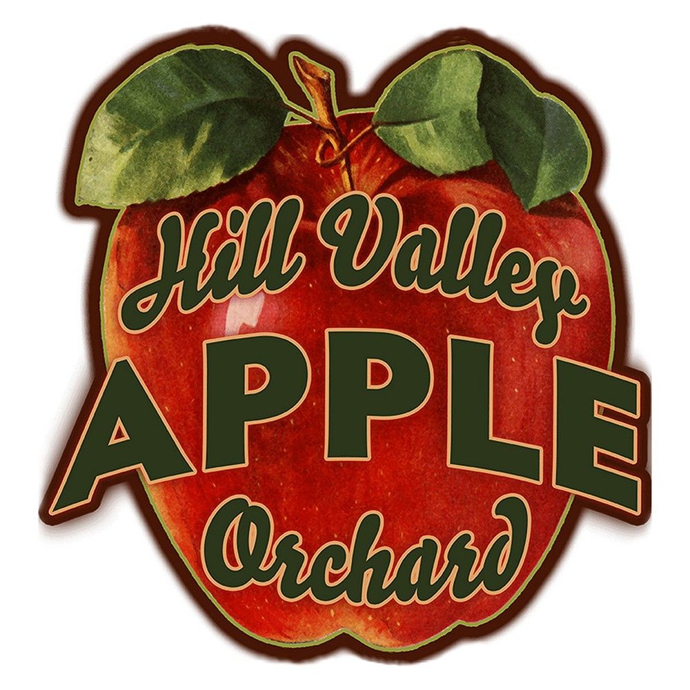 Červená nástěnná kovová cedule jablko Apple - 49*1*50 cm Clayre & Eef - LaHome - vintage dekorace