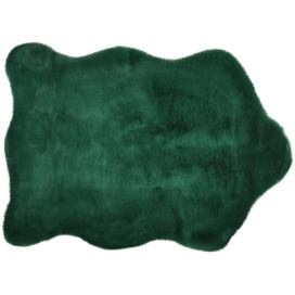 Kontrast Kusový koberec s krátkým vlasem OSLO 60 x 85 cm - tmavě zelený Houseland.cz