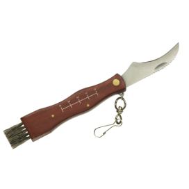 KIK Kapesní nůž na houby s kartáčkem 80 mm, KX7581
