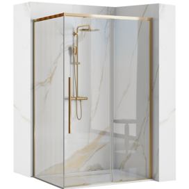 Sprchová kabina REA Solar 90x90 zlatá