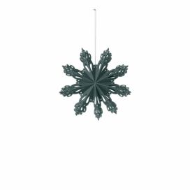 Závěsná vánoční dekorace průměr 15 cm Broste SNOWFLAKE-S - zelená