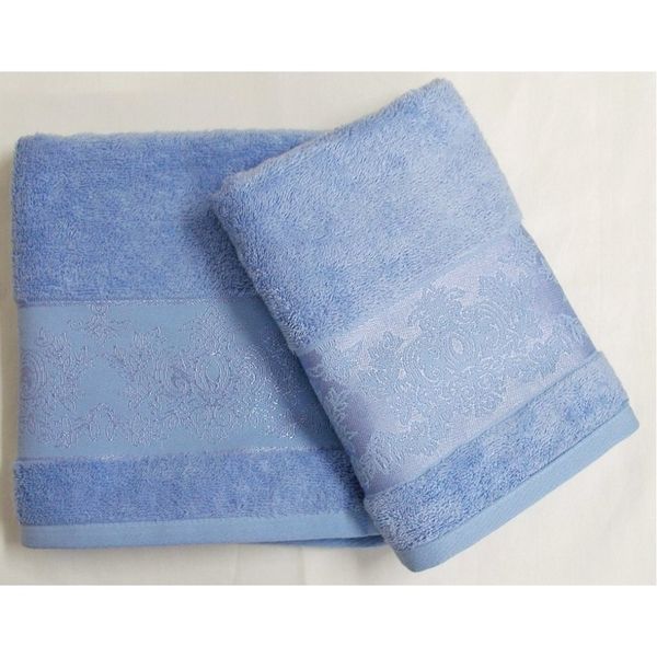 Bambusový ručník Jasmin modrý 50x100 cm  - POVLECENI-OBCHOD.CZ