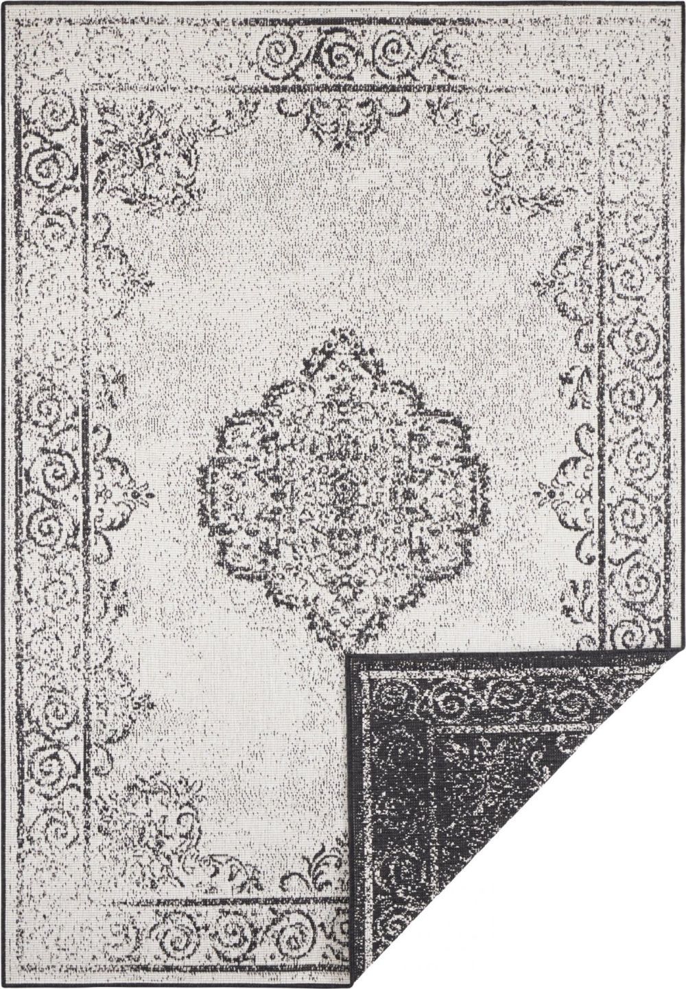 NORTHRUGS - Hanse Home koberce Kusový koberec Twin Supreme 103868 Black/Cream Rozměry koberců: 240x340 Mdum - M DUM.cz