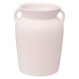 Atmosphera Keramická váza DZBAN, bílá, 20 cm