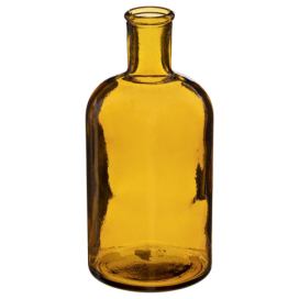 Atmosphera Váza CANDY, skleněná, 19,5 cm, žlutá