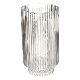Atmosphera Váza STRIPES, skleněná, 23 cm