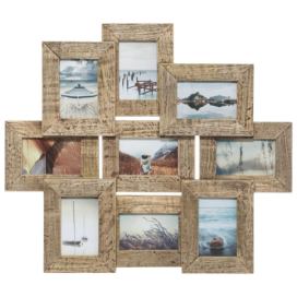Atmosphera Fotorámeček ELSA, 9 fotografií, mangové dřevo, 69 x 60 cm