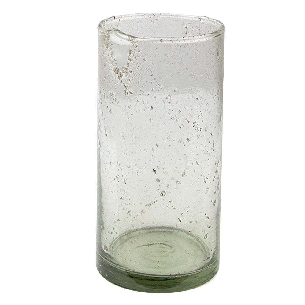 Skleněná transparentní foukaná váza Sandy - Ø10*20 cm Clayre & Eef - LaHome - vintage dekorace