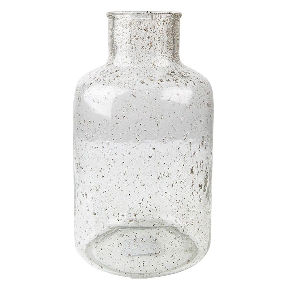 Skleněná transparentní foukaná váza Sandy - Ø 18*32 cm Clayre & Eef - LaHome - vintage dekorace
