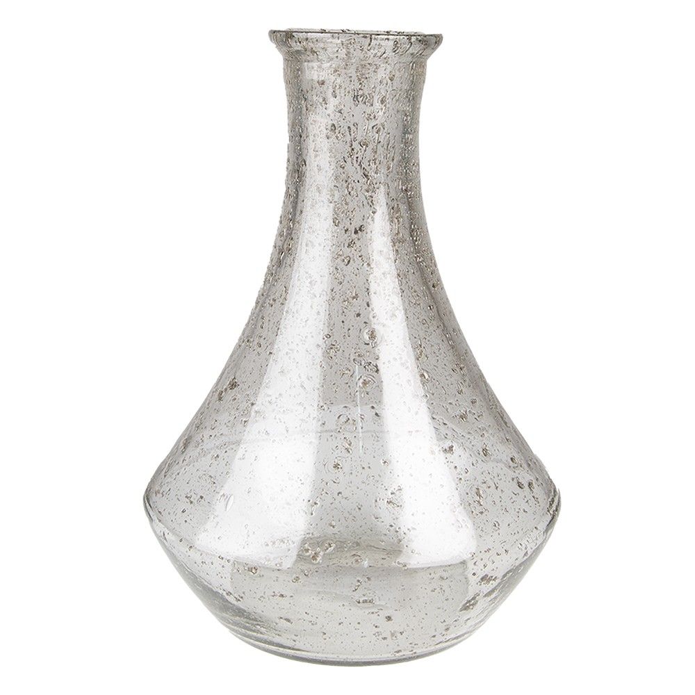 Skleněná transparentní foukaná váza Sandy - Ø  22*30 cm Clayre & Eef - LaHome - vintage dekorace