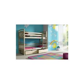 Patrová postel PP 003, Rozměr : 180 cm x 80 cm , Povrchová úprava : Bezbarvý ekologický lak