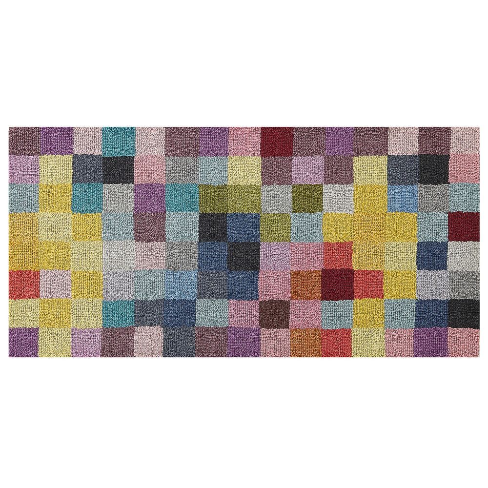 Vlněný koberec 80 x 150 cm barevný KANDIRA - Beliani.cz