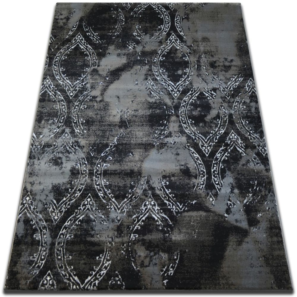 Dywany Lusczow Kusový koberec VOGUE 093 černý / hnědý, velikost 133x190 - Houseland.cz