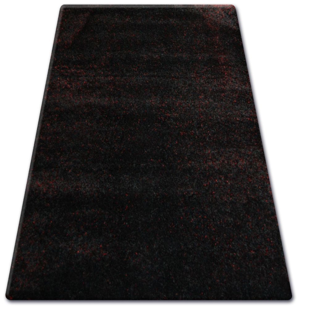 Dywany Lusczow Kusový koberec SHAGGY NARIN černo-červený, velikost 180x270 - Houseland.cz
