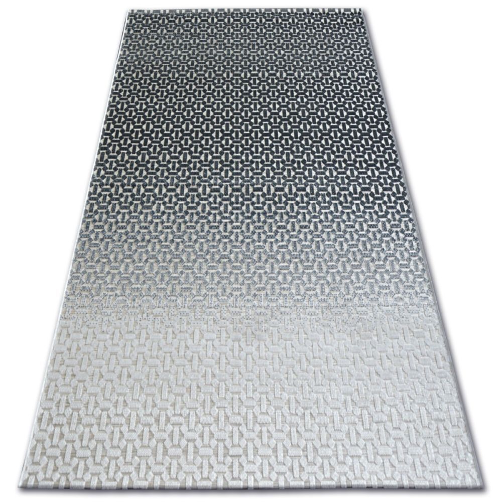 Dywany Lusczow Kusový koberec LISBOA 27208/356 structural černý / šedý, velikost 120x170 - Houseland.cz