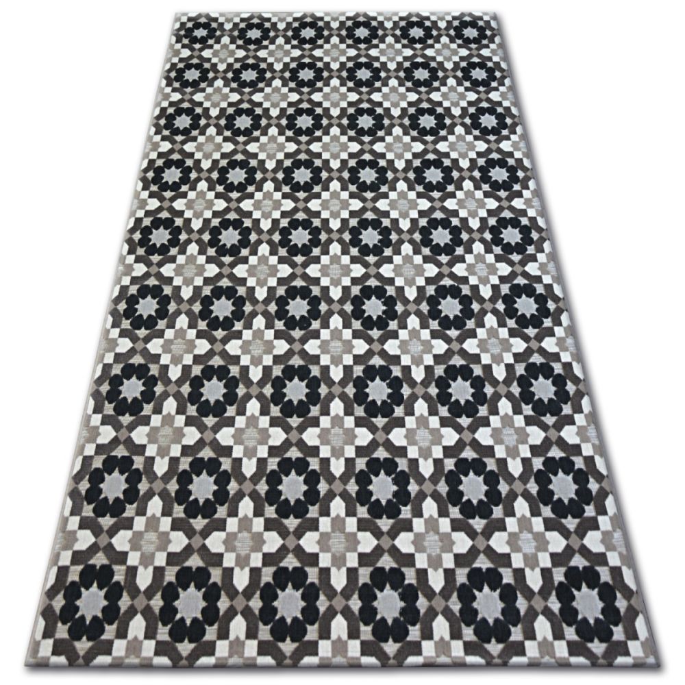 Dywany Lusczow Kusový koberec LISBOA 27206/875 květiny hnědý, velikost 120x170 - Houseland.cz