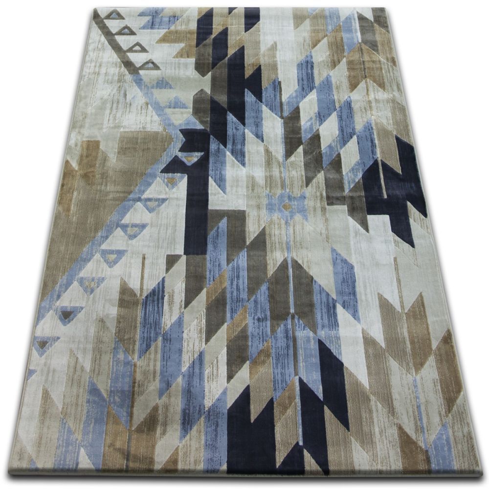 Dywany Lusczow Kusový koberec DROP JASMINE 758 světle modrý / kouřový, velikost 133x190 - Houseland.cz