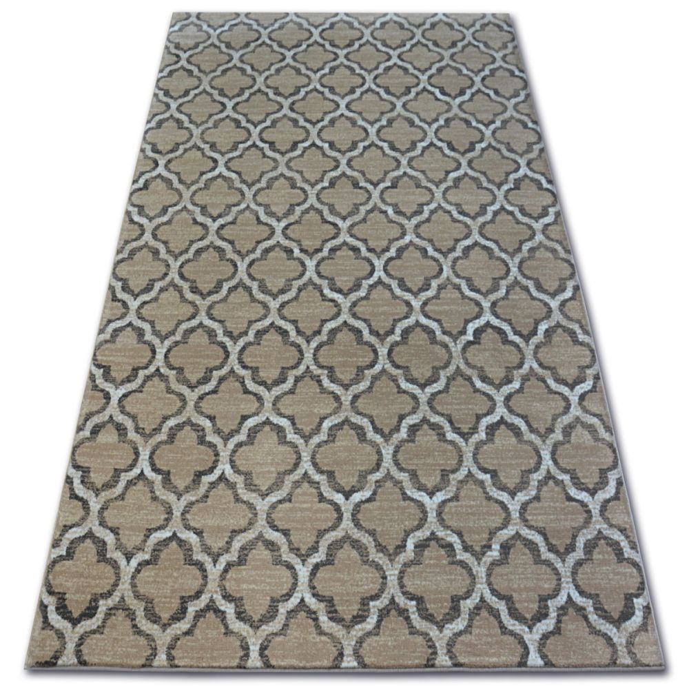 Dywany Lusczow Kusový koberec ARGENT - W4030 trellis béžový, velikost 133x190 - Houseland.cz