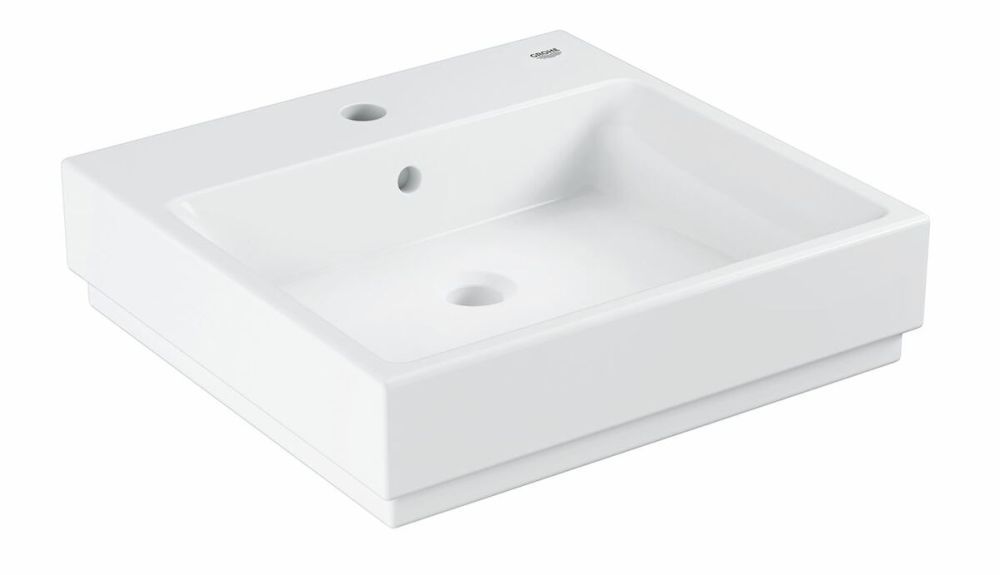 Grohe Cube Ceramic Umyvadlo s přepadem, 500x490 mm, PureGuard, alpská bílá 3947400H - Siko - koupelny - kuchyně