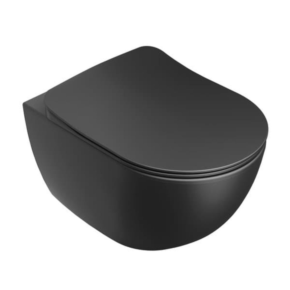 Wc závěsné Ravak Uni Chrome RimOff zadní odpad černé X01794 - Siko - koupelny - kuchyně