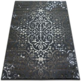 Dywany Lusczow Kusový koberec VOGUE 584 tmavošedý, velikost 133x190 Houseland.cz