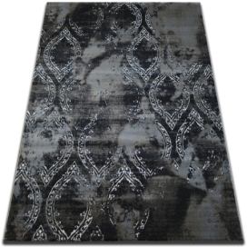 Dywany Lusczow Kusový koberec VOGUE 093 černý / hnědý, velikost 133x190