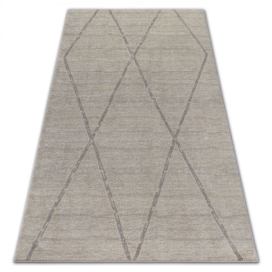 Dywany Lusczow Kusový koberec SOFT ROMBY krémovo-béžový, velikost 160x220 Houseland.cz