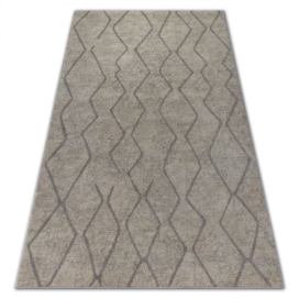 Dywany Lusczow Kusový koberec SOFT CIKCAK krémovo-béžový, velikost 120x170