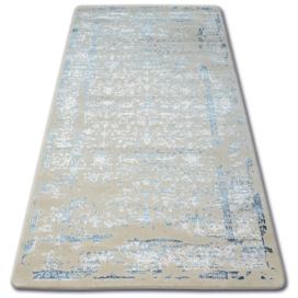 Dywany Lusczow Kusový koberec MANYAS Mariet modro-krémový, velikost 160x230