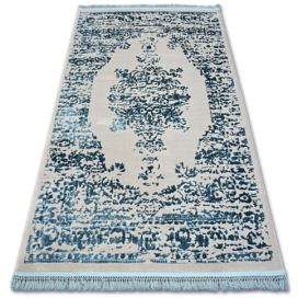 Dywany Lusczow Kusový koberec MANYAS Fegy šedo-modrý, velikost 100x300 Houseland.cz
