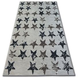 Dywany Lusczow Kusový koberec LISBOA 27219/975 hvězda hnědý, velikost 120x170