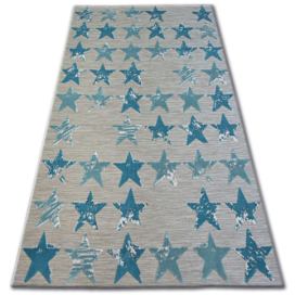Dywany Lusczow Kusový koberec LISBOA 27219/754 hvězda tyrkysový, velikost 160x230 Houseland.cz