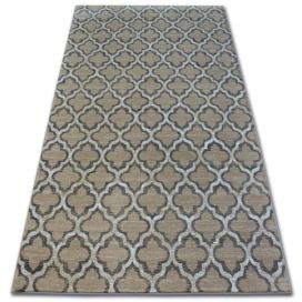 Dywany Lusczow Kusový koberec ARGENT - W4030 trellis béžový, velikost 133x190 Houseland.cz