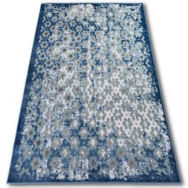 Dywany Lusczow Kusový koberec ACRYLOVY YAZZ 7006 šedý / modrý / slonová kost, velikost 133x190 Houseland.cz