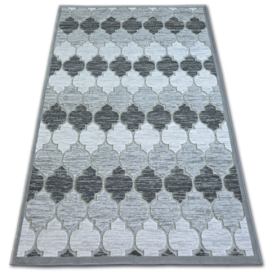Dywany Lusczow Kusový koberec ACRYLOVY YAZZ 3766 šedý trellis, velikost 133x190