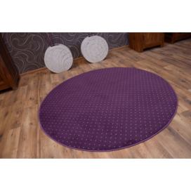 Dywany Lusczow Kulatý koberec AKTUA Breny fialový, velikost kruh 100 Houseland.cz