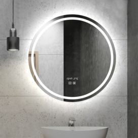 IREDA Koupelnové LED zrcadlo s osvětlením, kulaté, 70 cm Kokiskashop.cz
