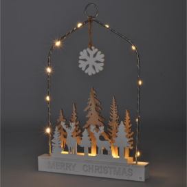   1V249 - LED Vánoční dekorace LED/2xAA les s jeleny 