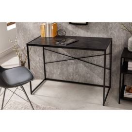 LuxD 26866 Designový psací stůl Maille 100 cm černý jasan