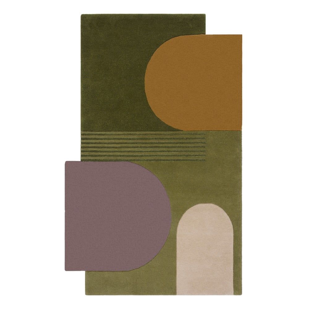 Zelený vlněný koberec 240x150 cm Lozenge - Flair Rugs - Bonami.cz