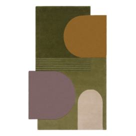 Zelený vlněný koberec 240x150 cm Lozenge - Flair Rugs Bonami.cz