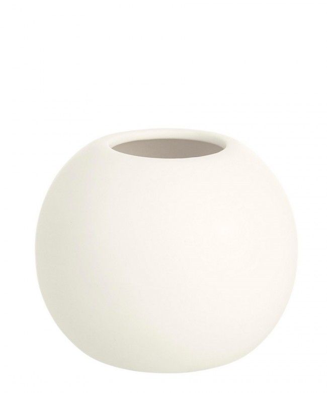 BIZZOTTO bílá porcelánová váza ALTHEA ø11 cm - iodesign.cz