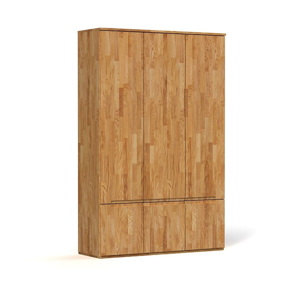 Šatní skříň z dubového dřeva 135x206 cm Vento 3 - The Beds - Bonami.cz
