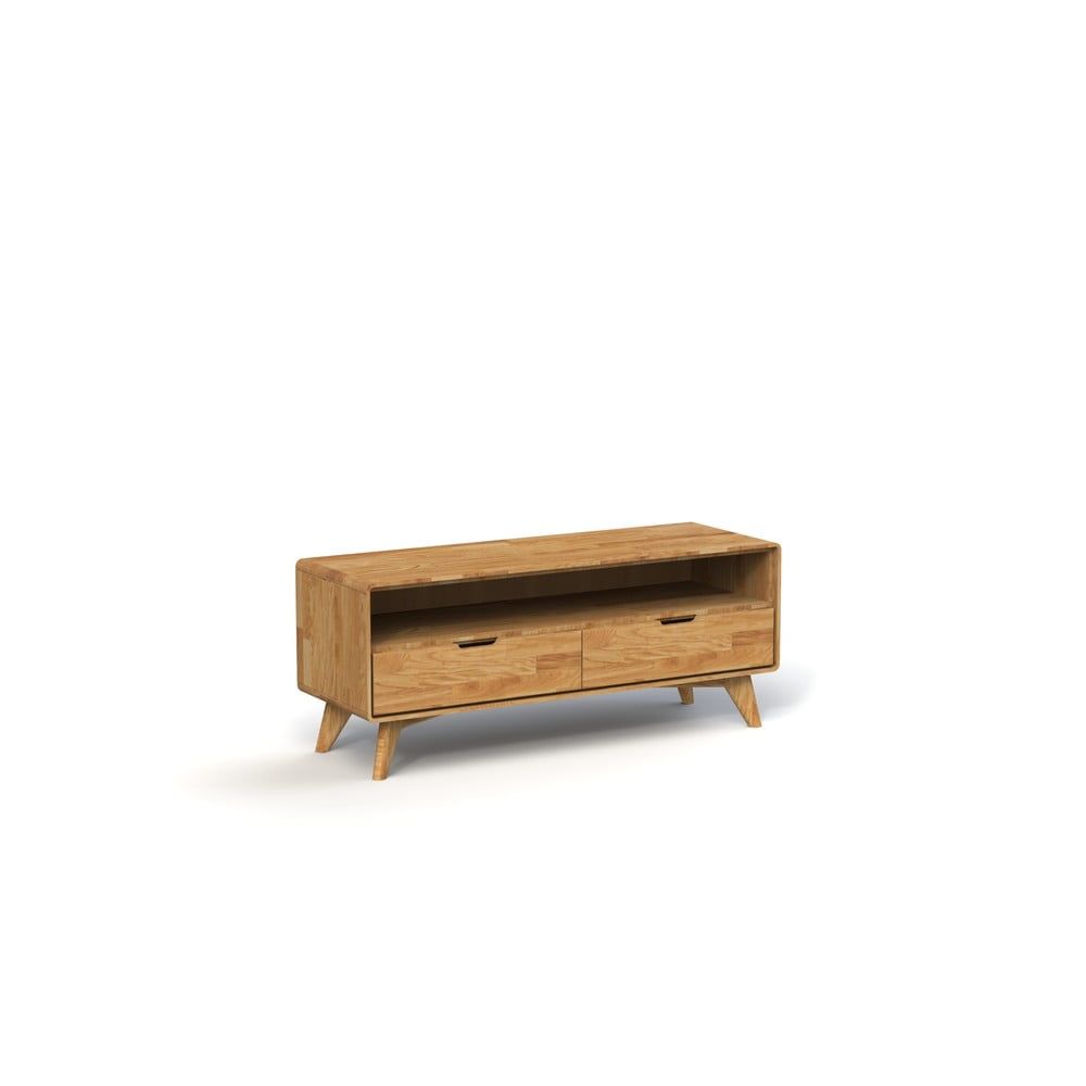 TV stolek z dubového dřeva 120x48 cm Greg - The Beds - Bonami.cz