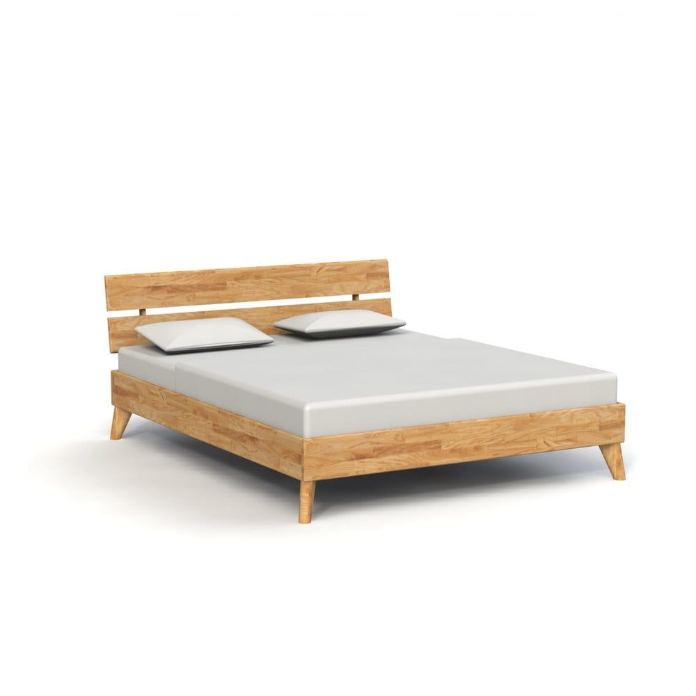 Dvoulůžková postel z dubového dřeva 140x200 cm Greg 3 - The Beds - Bonami.cz