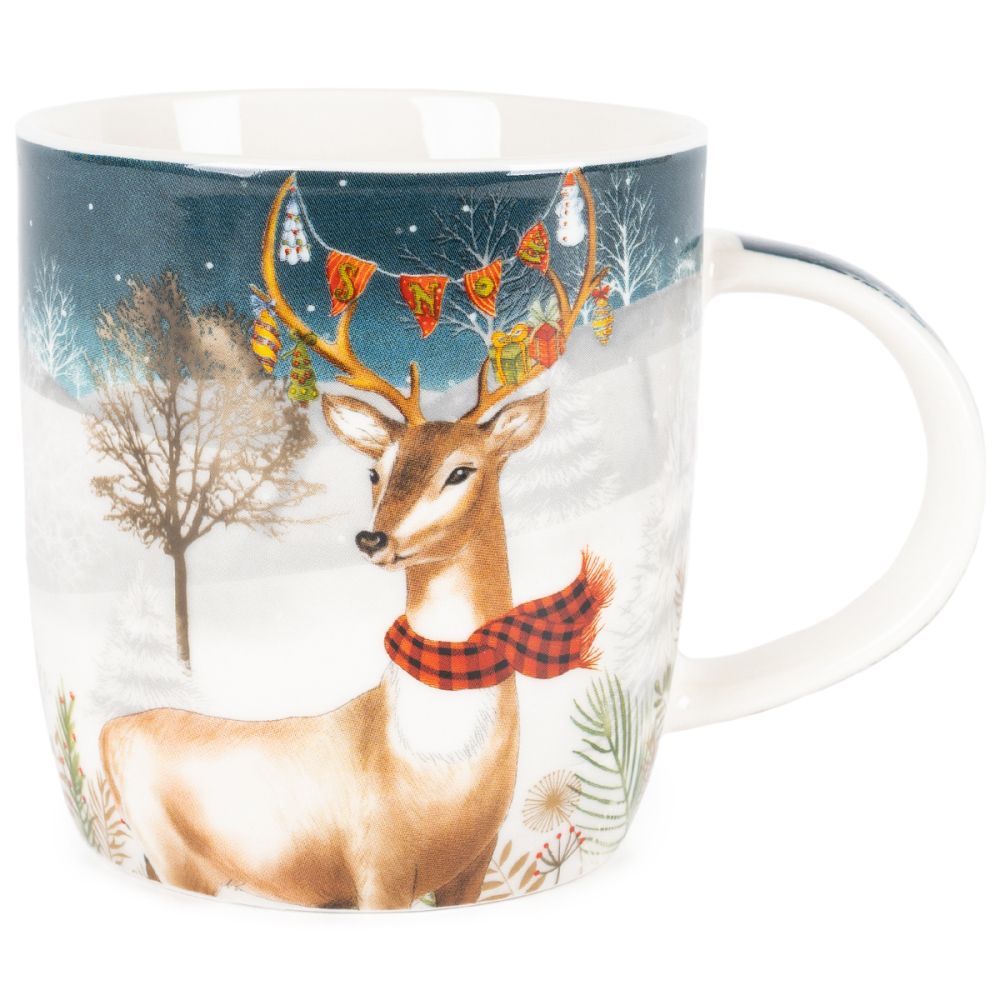 Porcelánový hrnek Xmas Reindeer, 370 ml - 4home.cz