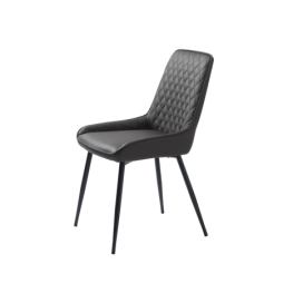 Furniria Designová jídelní židle Dana tmavě hnědá koženka