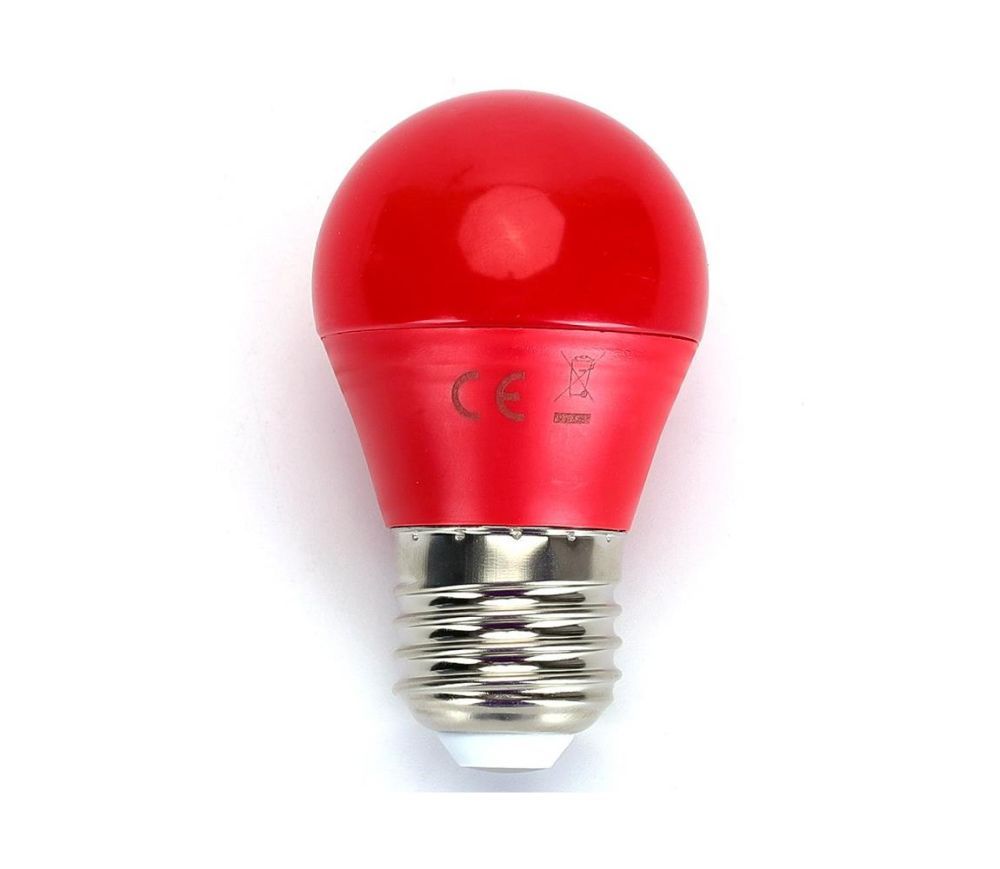  B.V. LED Žárovka G45 E27/4W/230V červená -   -  Svět-svítidel.cz