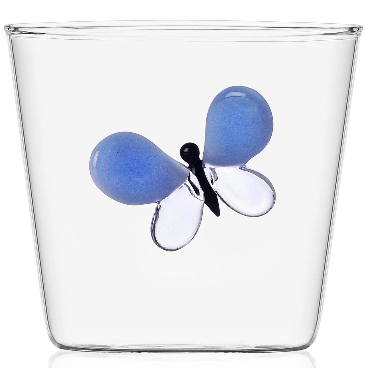 Ichendorf Milano designové sklenice na vodu Garden Pic Nic Tumbler Blue Butterfly - DESIGNPROPAGANDA