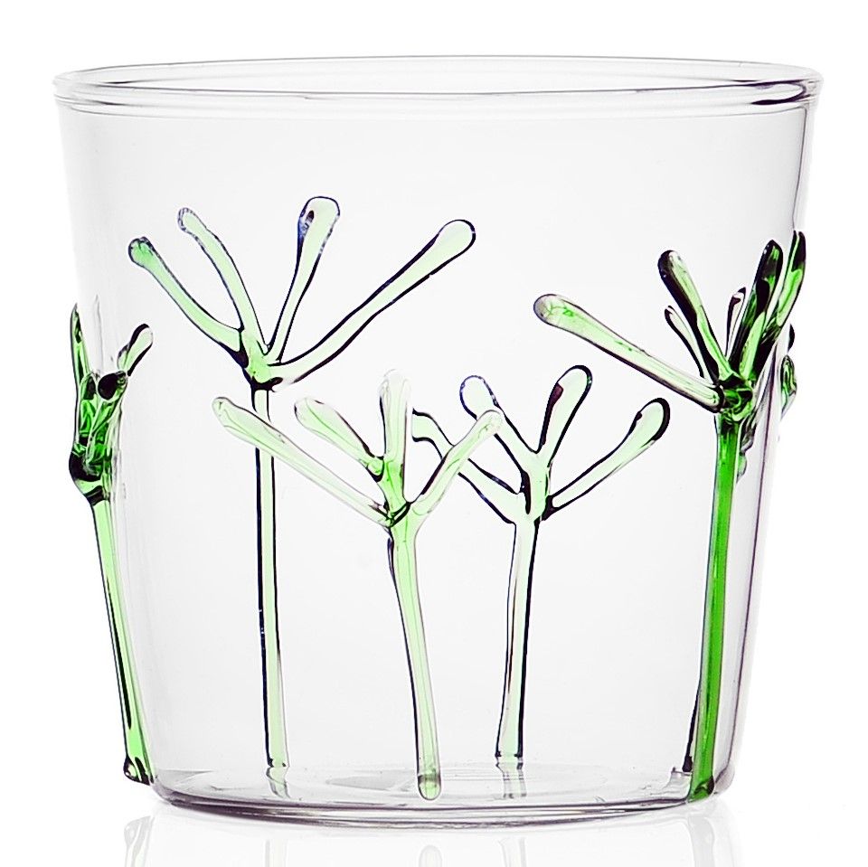 Ichendorf Milano designové sklenice na vodu Greenwood Green Branches Tumbler - DESIGNPROPAGANDA